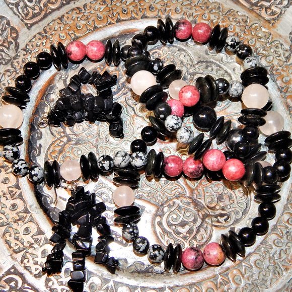 BoHo Gemstone Lovers Dream Heavy Necklace - Picture 6 of 16